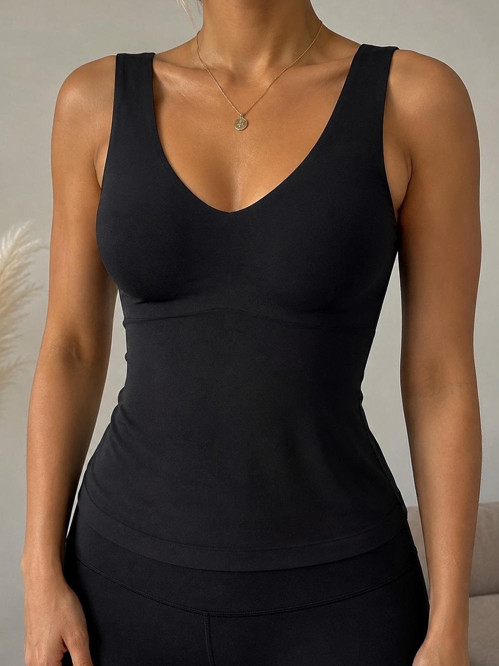 Knix Black Support Tank Top Size S